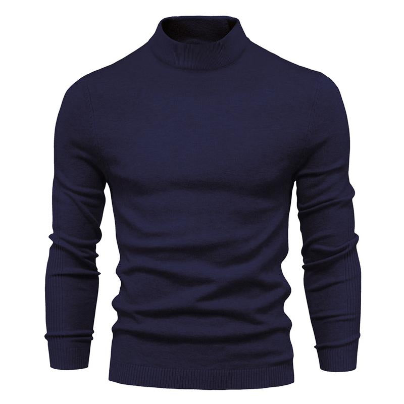 Huxley | Klassieke coltrui voor heren – Effen gebreide pullover, warm met lange mouwen