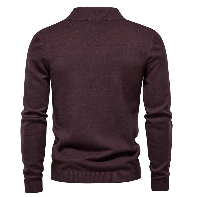 Huxley | Klassieke coltrui voor heren – Effen gebreide pullover, warm met lange mouwen