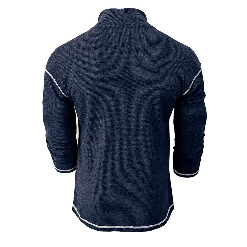 Aelwyn | Strakke coltrui voor heren – Stretchshirt met lange mouwen voor een casual en nette look