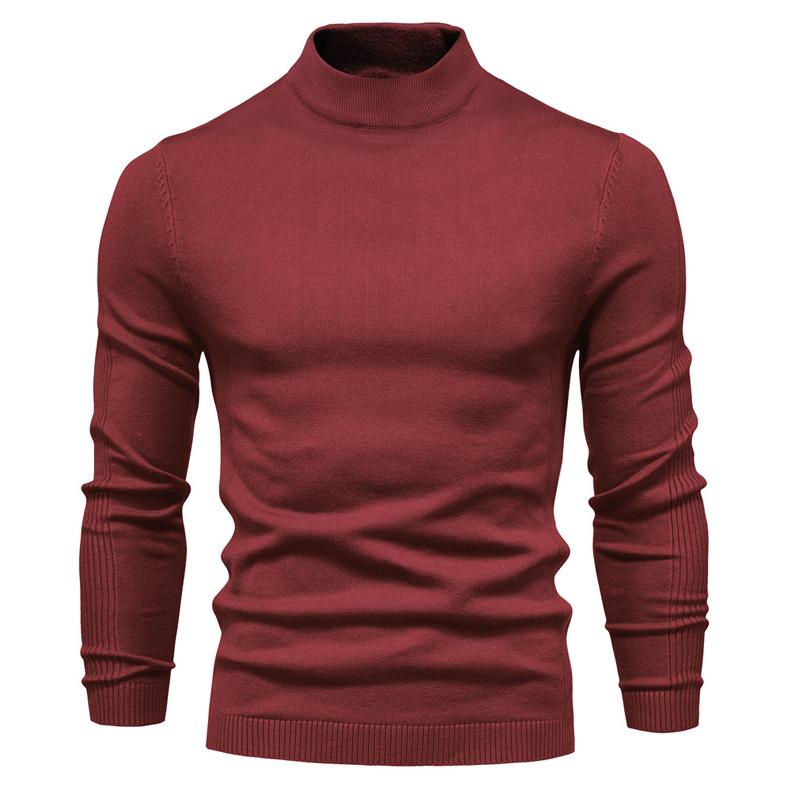 Huxley | Klassieke coltrui voor heren – Effen gebreide pullover, warm met lange mouwen