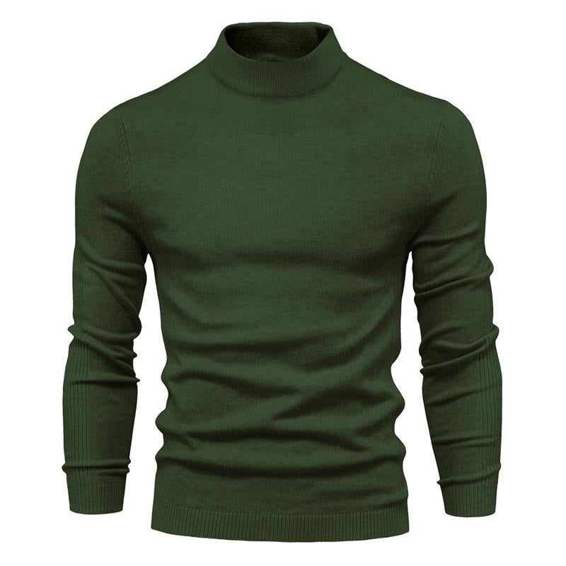 Huxley | Klassieke coltrui voor heren – Effen gebreide pullover, warm met lange mouwen