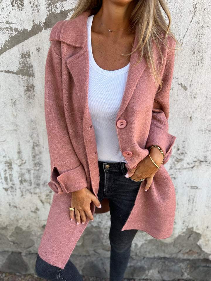 Jorynna | Manteau en maille décontracté pour femme – Coupe ample, léger et doux, idéal pour l'automne et l'hiver
