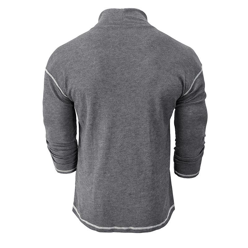 Aelwyn | Strakke coltrui voor heren – Stretchshirt met lange mouwen voor een casual en nette look