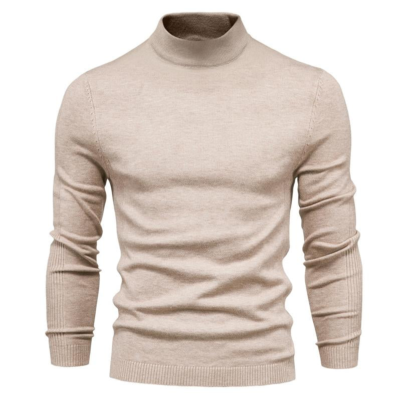 Huxley | Klassieke coltrui voor heren – Effen gebreide pullover, warm met lange mouwen