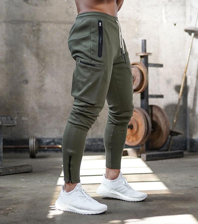 Tavian | Pantalon de jogging slim pour homme avec poches zippées – Vêtements de sport élégants et confortables