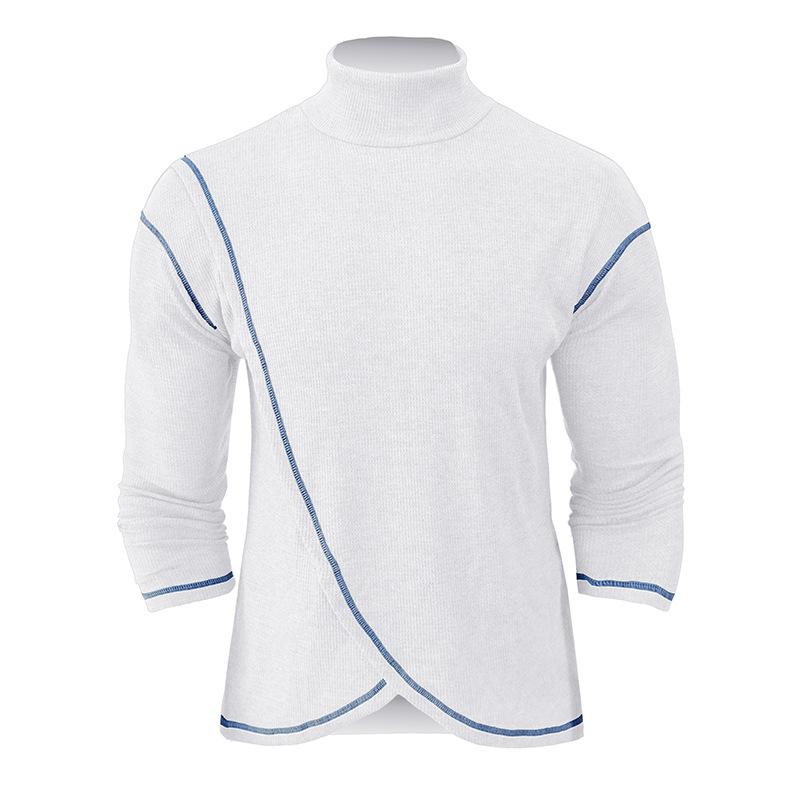 Aelwyn | Strakke coltrui voor heren – Stretchshirt met lange mouwen voor een casual en nette look