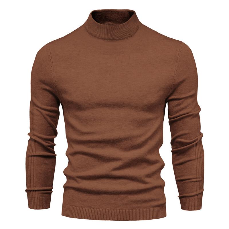 Huxley | Klassieke coltrui voor heren – Effen gebreide pullover, warm met lange mouwen