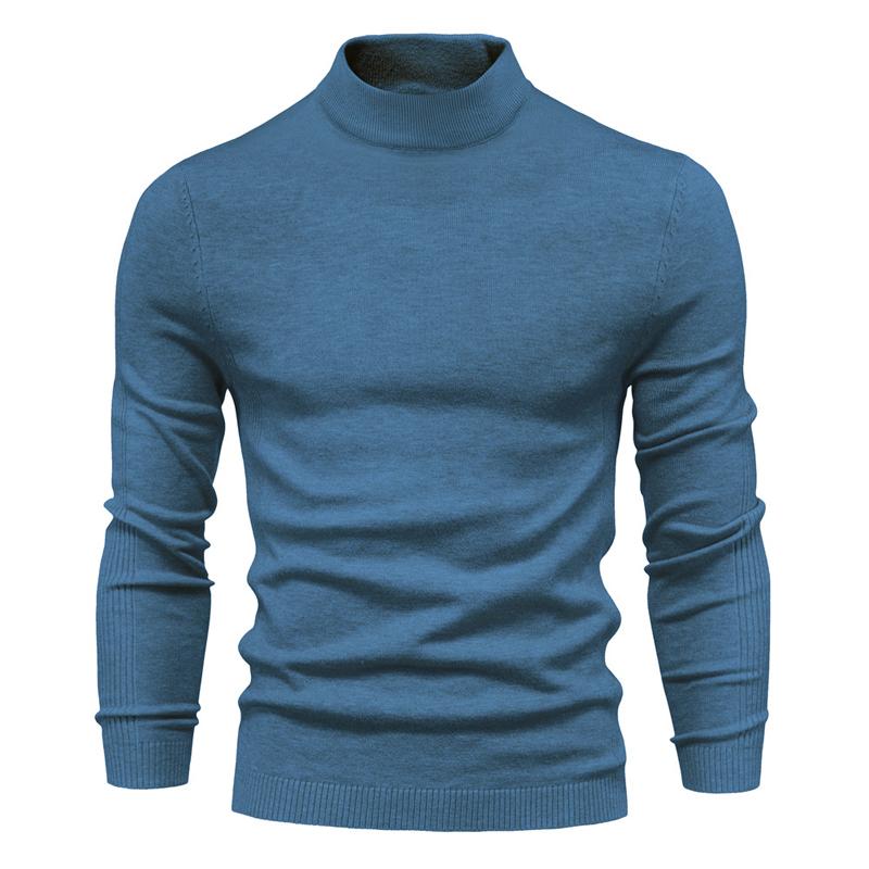 Huxley | Klassieke coltrui voor heren – Effen gebreide pullover, warm met lange mouwen
