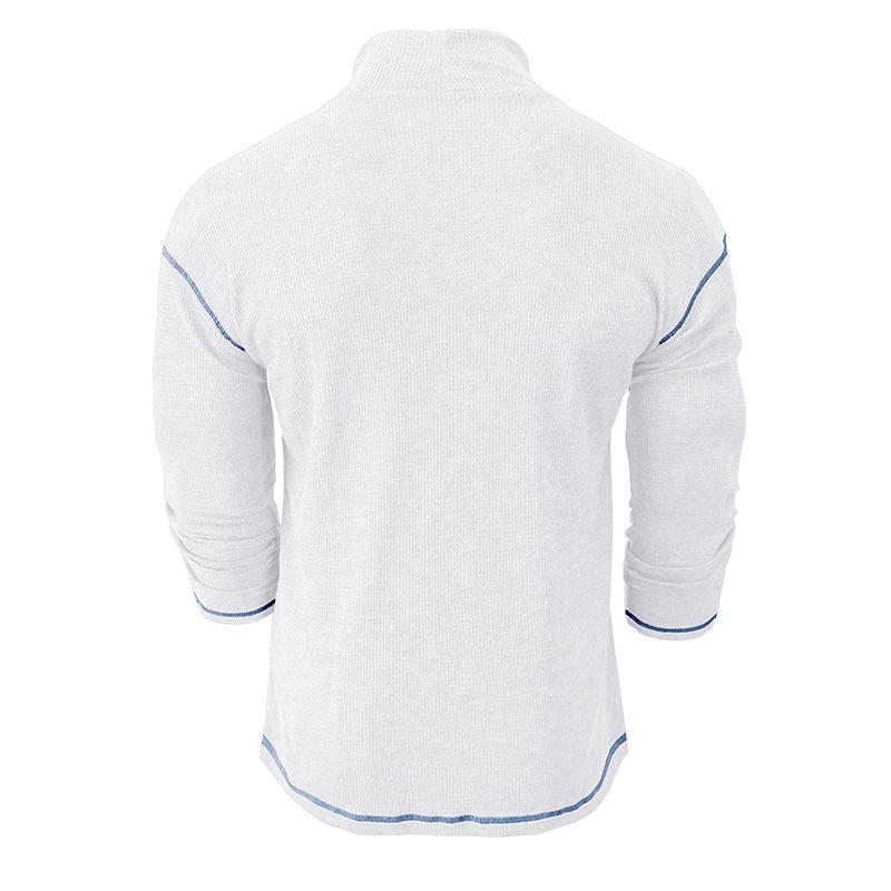Aelwyn | Strakke coltrui voor heren – Stretchshirt met lange mouwen voor een casual en nette look