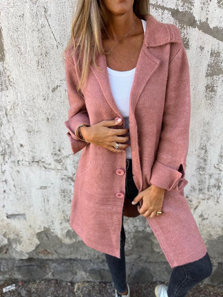 Jorynna | Manteau en maille décontracté pour femme – Coupe ample, léger et doux, idéal pour l'automne et l'hiver