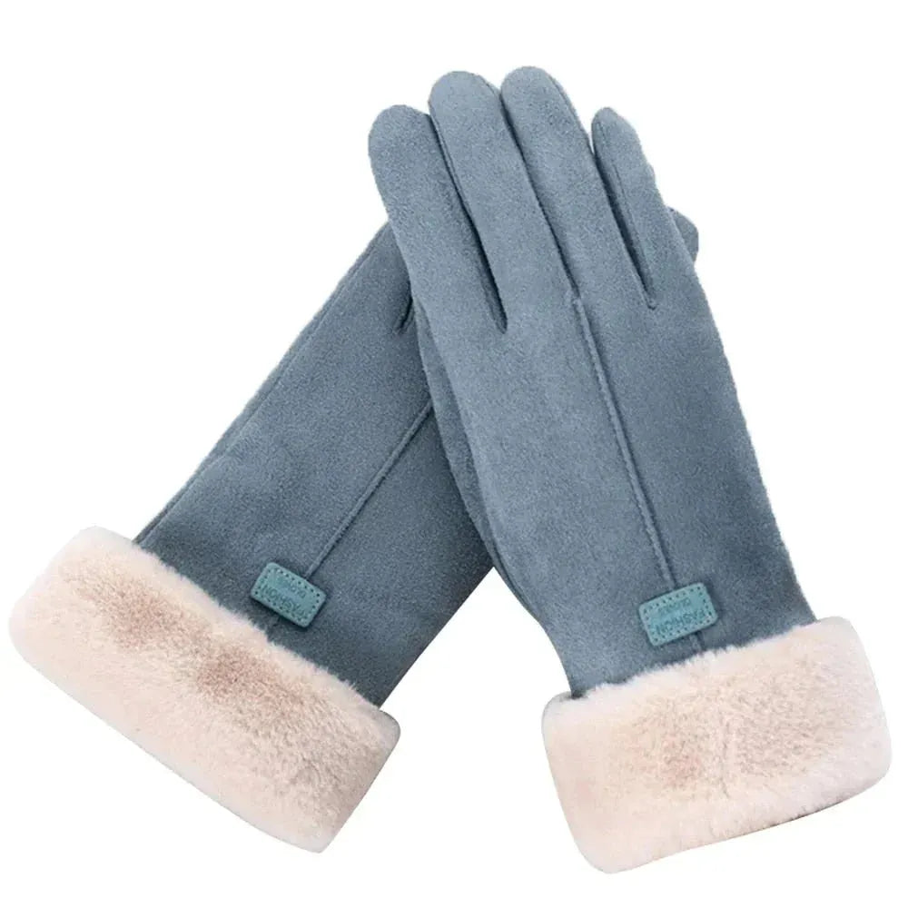 VelvetTouch | Gants élégants pour femmes, doublés de fourrure – chauds, imperméables et résistants au vent