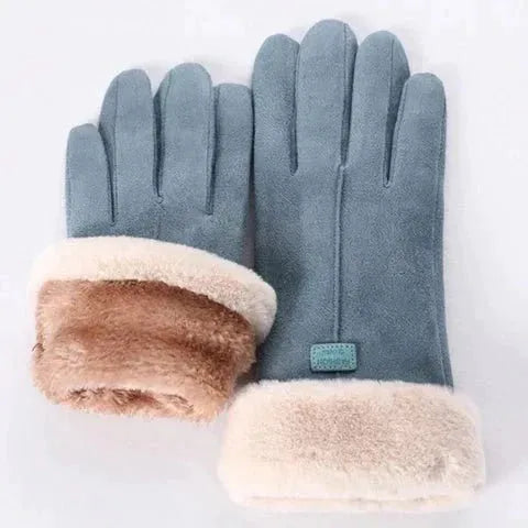 VelvetTouch | Gants élégants pour femmes, doublés de fourrure – chauds, imperméables et résistants au vent