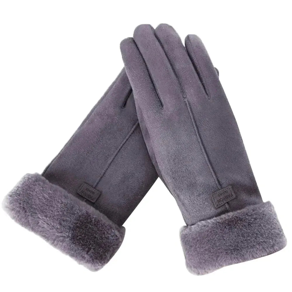 VelvetTouch | Gants élégants pour femmes, doublés de fourrure – chauds, imperméables et résistants au vent