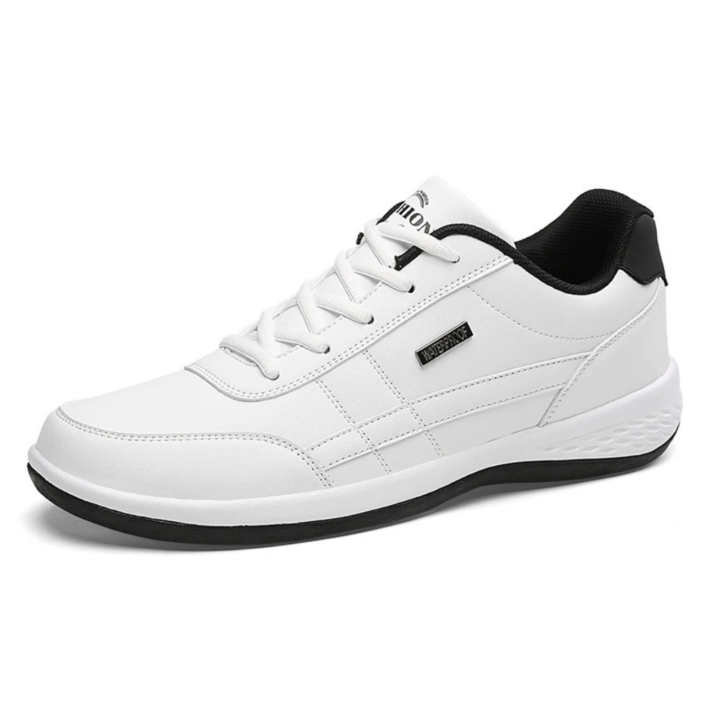 Velmont | Heren Leren Orthopedische Sneakers – Ondersteunende Inlegzool, Antislipzool