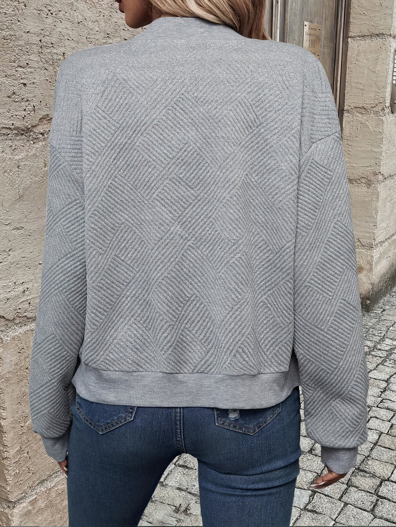 Inda | Blouson bomber structuré léger pour femme - Fermeture éclair décontractée, vêtement d'extérieur élégant