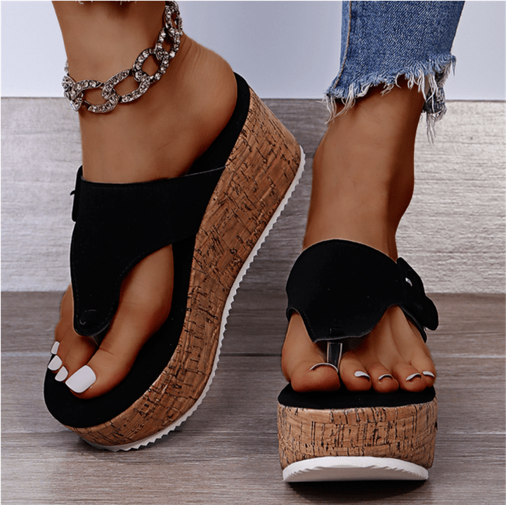 SoleLift | Verhoogde Orthopedische Sandalen voor Dames – Met Ondersteuning van de Voetboog