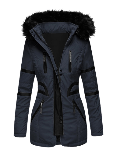 Halric | Elegante winterjas voor dames – Warme overjas van wolmix, stijlvolle lange jas