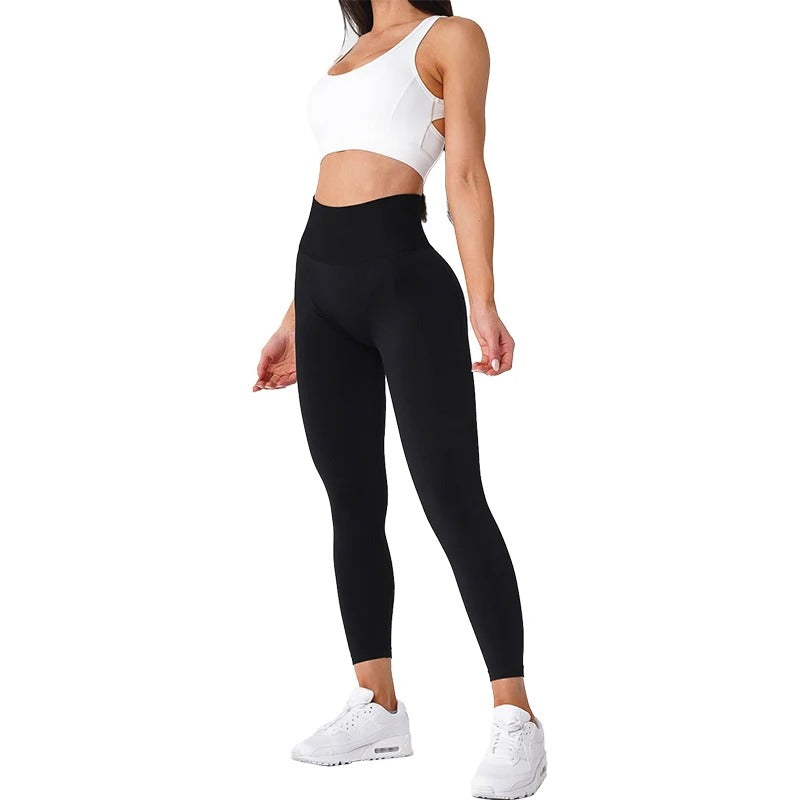 Sylina | Naadloze trainingslegging voor dames – Gymbroek met hoge taille en stretch