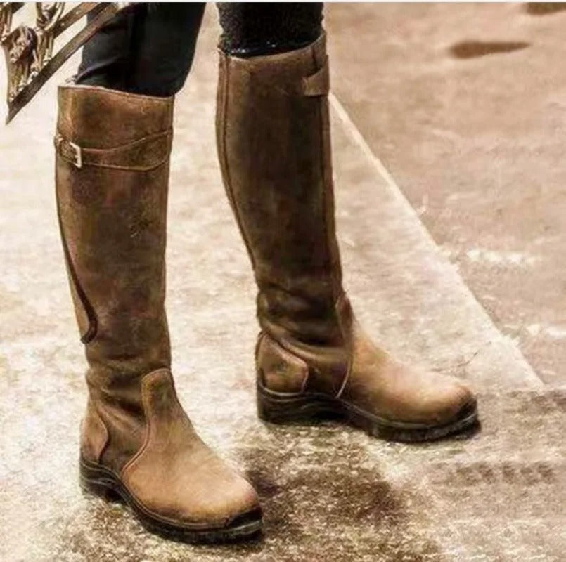 Nimbra | Bottes hautes élégantes et imperméables pour femmes - Antidérapantes, chaussures tendance pour l'hiver