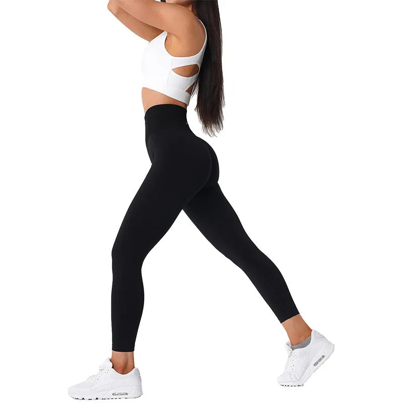Sylina | Naadloze trainingslegging voor dames – Gymbroek met hoge taille en stretch