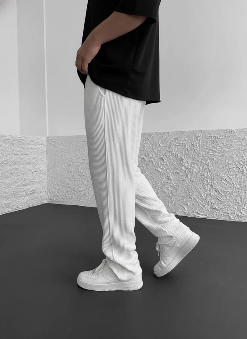 Uthman | Casual corduroy broek voor heren – Loszittende broek, relaxte casual streetwear
