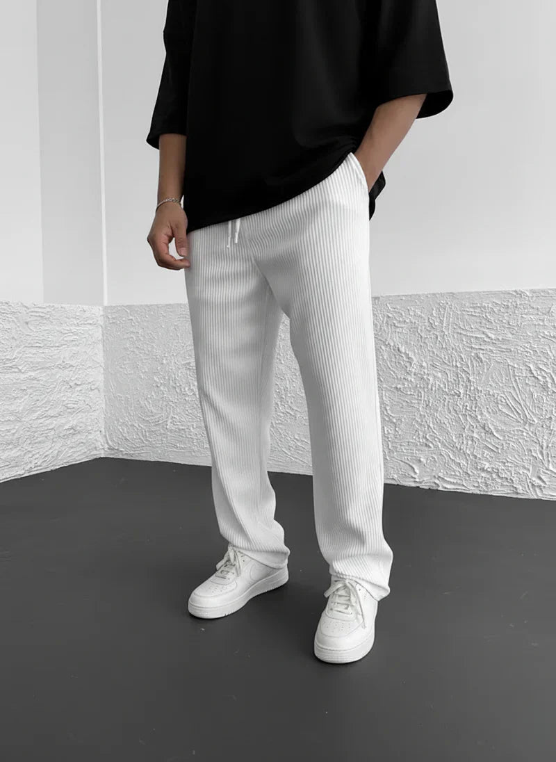 Uthman | Casual corduroy broek voor heren – Loszittende broek, relaxte casual streetwear