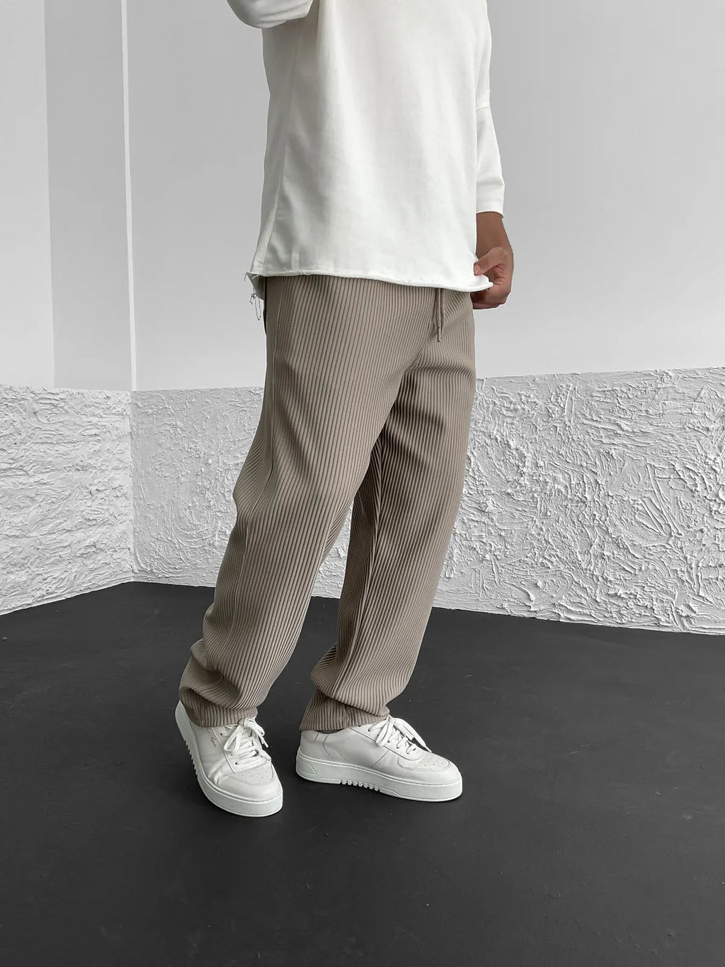 Uthman | Casual corduroy broek voor heren – Loszittende broek, relaxte casual streetwear