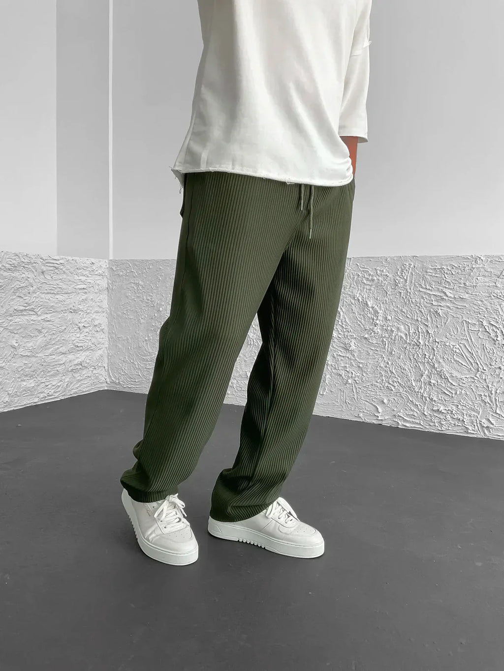 Uthman | Casual corduroy broek voor heren – Loszittende broek, relaxte casual streetwear
