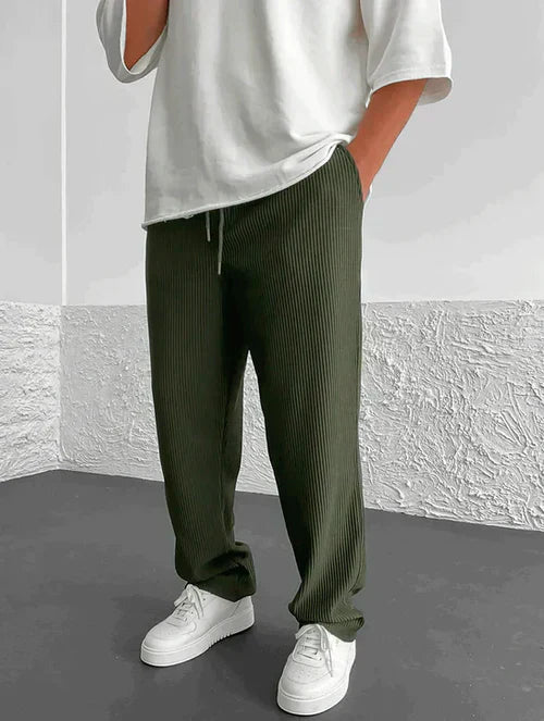 Uthman | Casual corduroy broek voor heren – Loszittende broek, relaxte casual streetwear