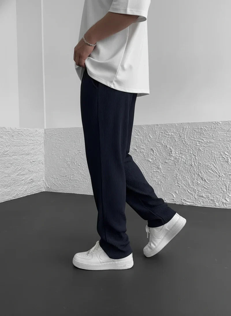 Uthman | Casual corduroy broek voor heren – Loszittende broek, relaxte casual streetwear