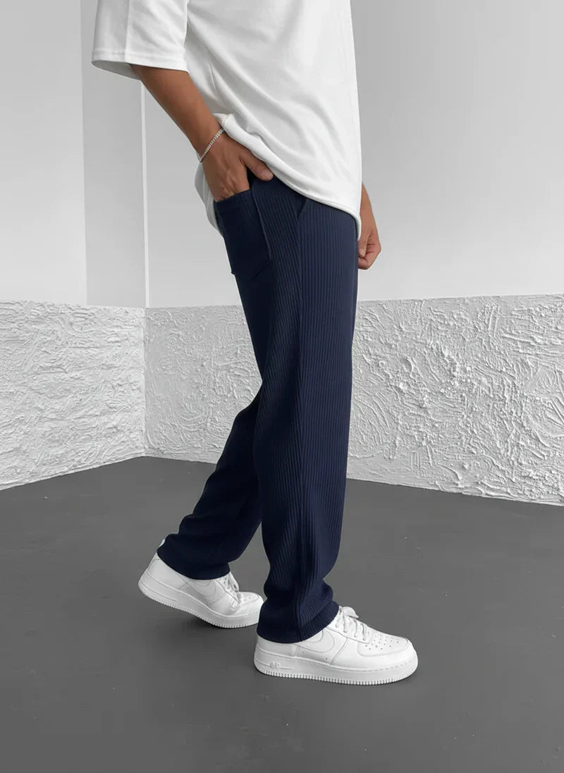 Uthman | Casual corduroy broek voor heren – Loszittende broek, relaxte casual streetwear