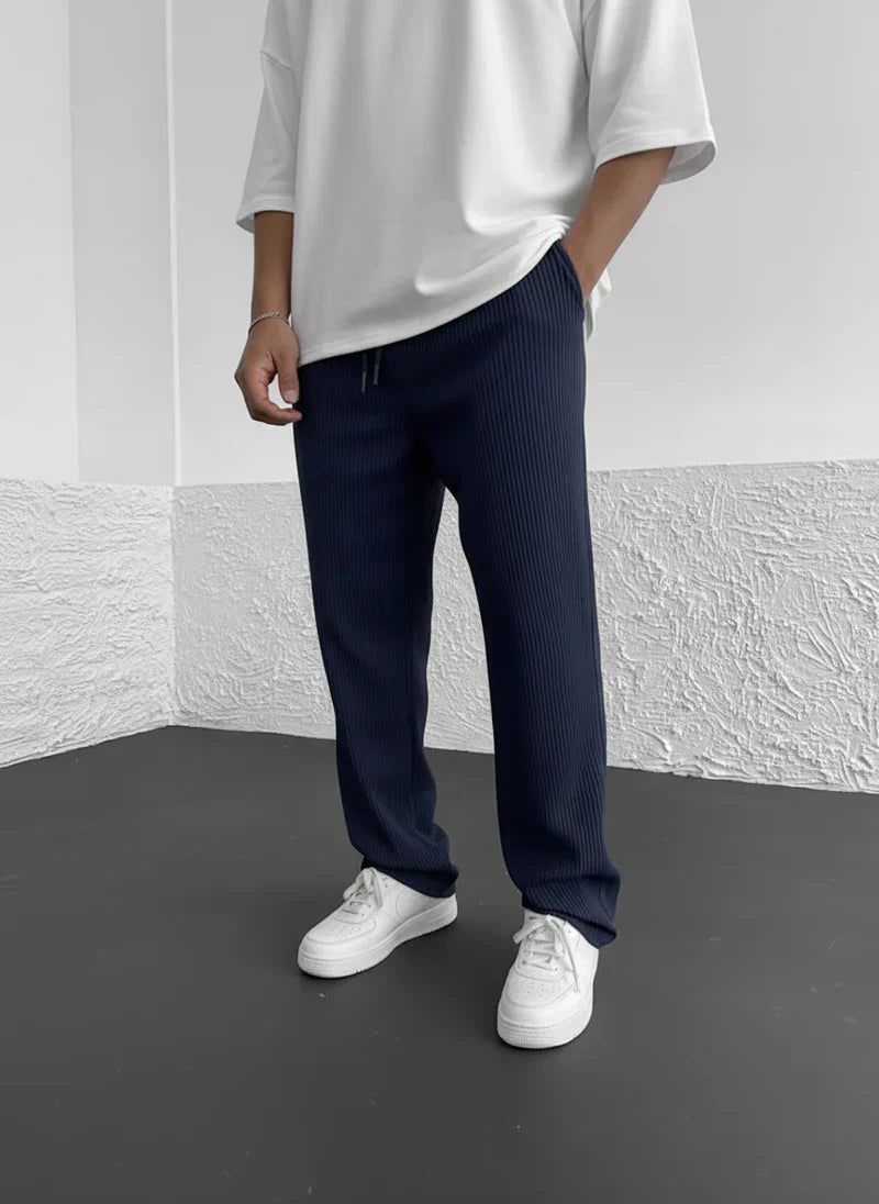 Uthman | Casual corduroy broek voor heren – Loszittende broek, relaxte casual streetwear