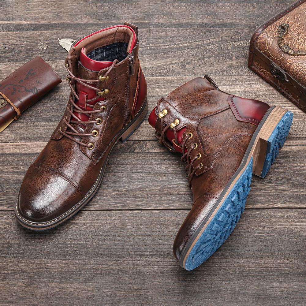 GentWalk | Hochwertige Oxford-Stiefel für Herren, Lederschuhe, elegante und stilvolle Schuhe