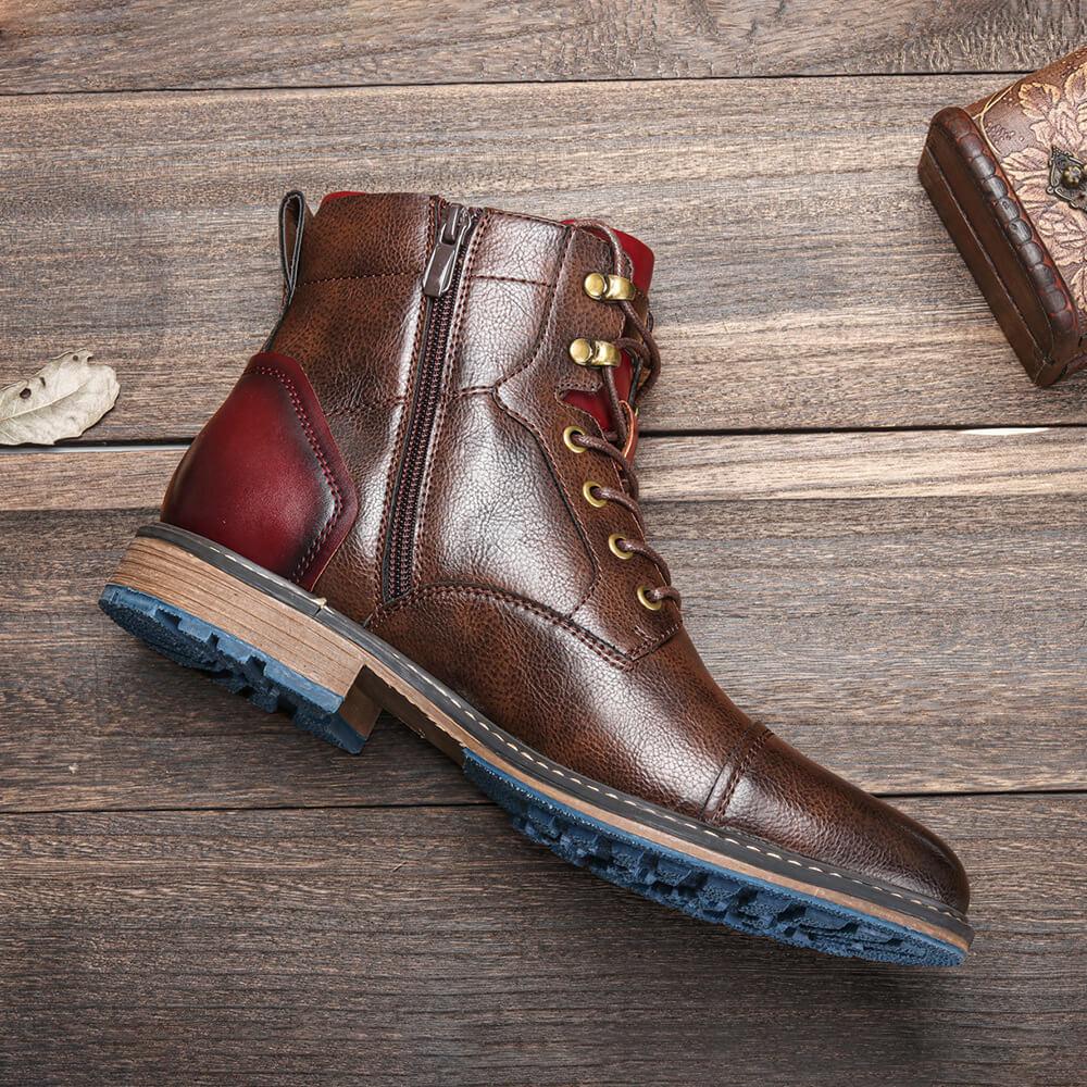 GentWalk | Hochwertige Oxford-Stiefel für Herren, Lederschuhe, elegante und stilvolle Schuhe