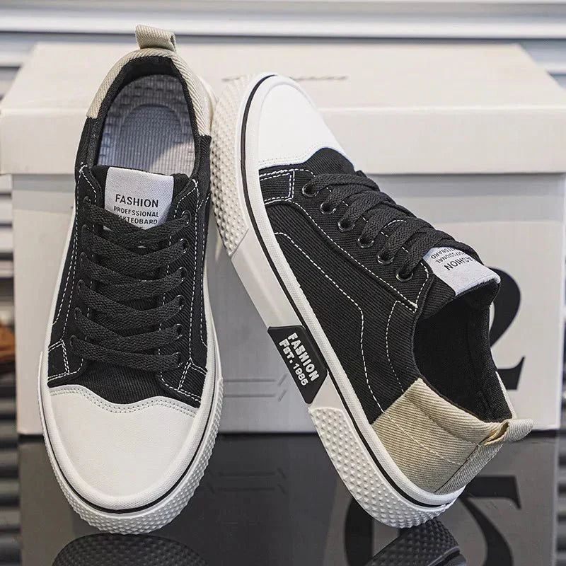 MetroSneak | Heren Casual Vintage Sneakers – Lichtgewicht Comfortabele Veterschoenen in Retrostijl