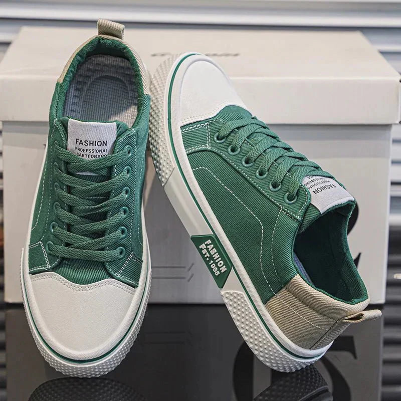 MetroSneak | Heren Casual Vintage Sneakers – Lichtgewicht Comfortabele Veterschoenen in Retrostijl