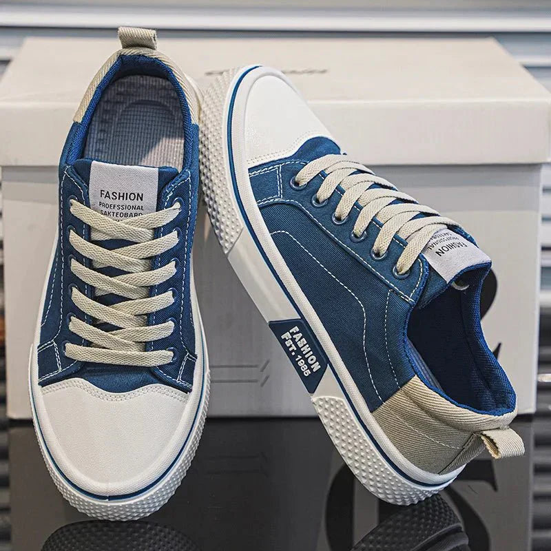 MetroSneak | Heren Casual Vintage Sneakers – Lichtgewicht Comfortabele Veterschoenen in Retrostijl