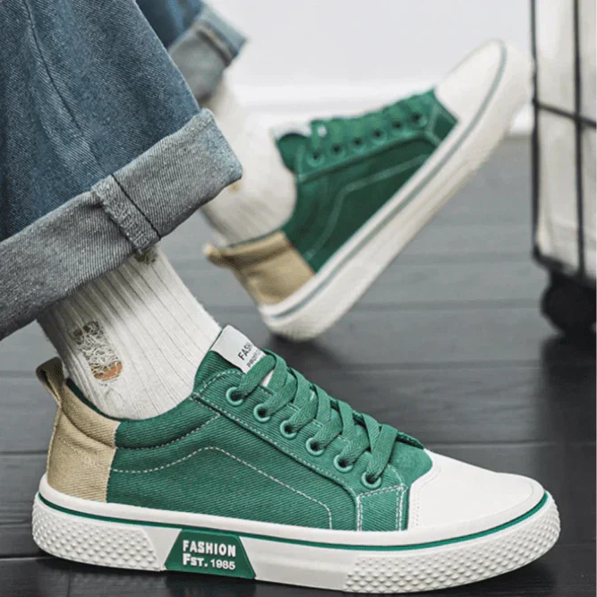 MetroSneak | Heren Casual Vintage Sneakers – Lichtgewicht Comfortabele Veterschoenen in Retrostijl