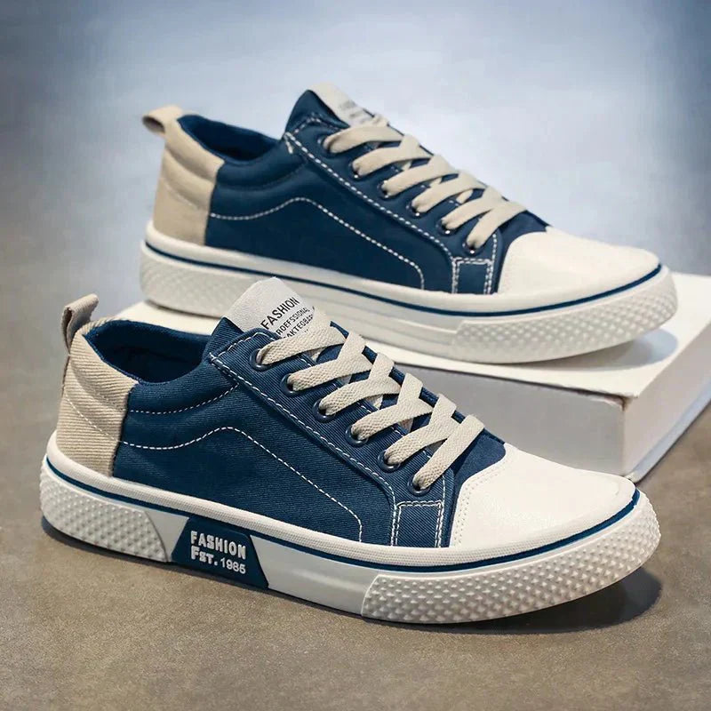 MetroSneak | Heren Casual Vintage Sneakers – Lichtgewicht Comfortabele Veterschoenen in Retrostijl