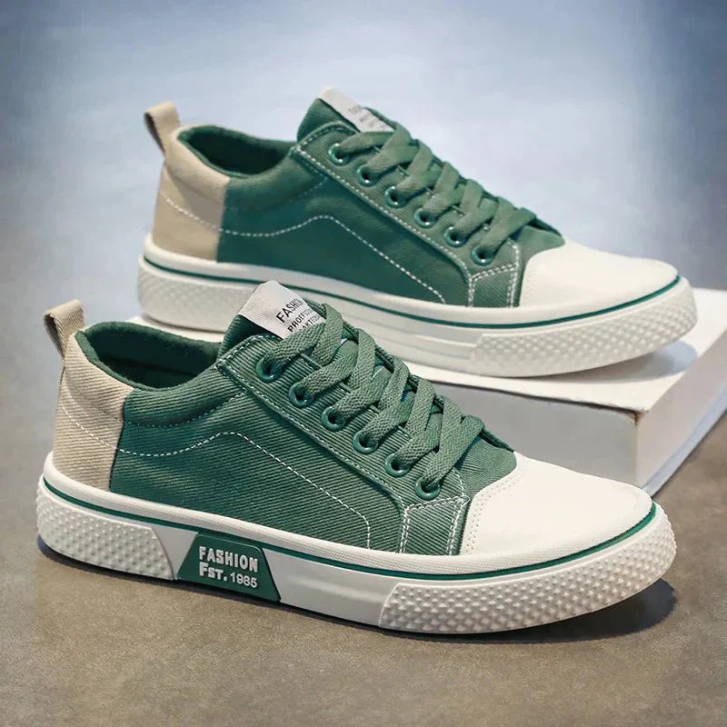 MetroSneak | Heren Casual Vintage Sneakers – Lichtgewicht Comfortabele Veterschoenen in Retrostijl