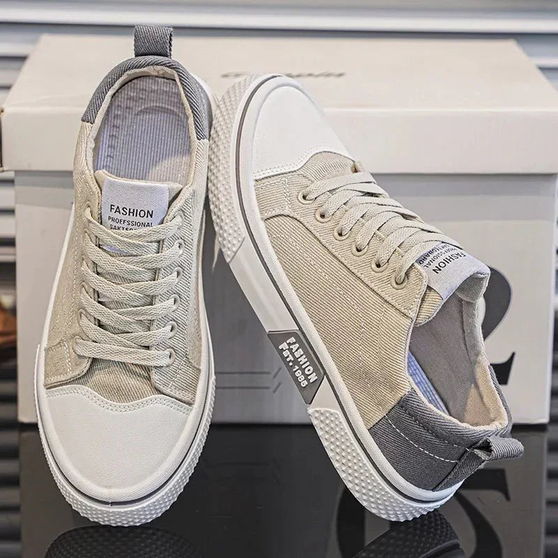 MetroSneak | Heren Casual Vintage Sneakers – Lichtgewicht Comfortabele Veterschoenen in Retrostijl
