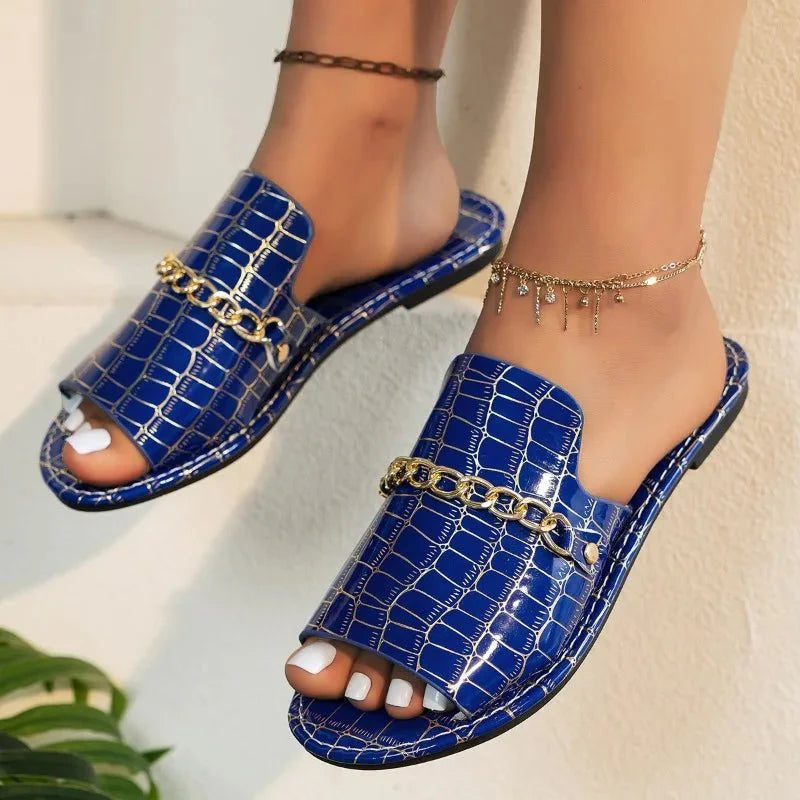 Selvra | Elegante dames sleehak-slippers – luxe strand- en zomersandalen