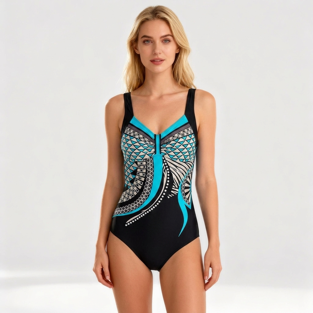 Miael | Damesbadpak – Zomerse badkleding met brede bandjes