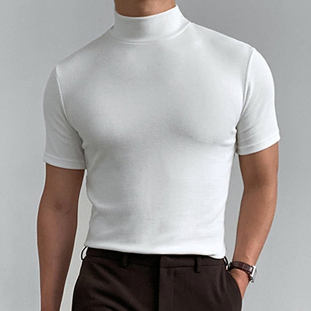 Dorian | Lässiges Rollkragen-T-Shirt 