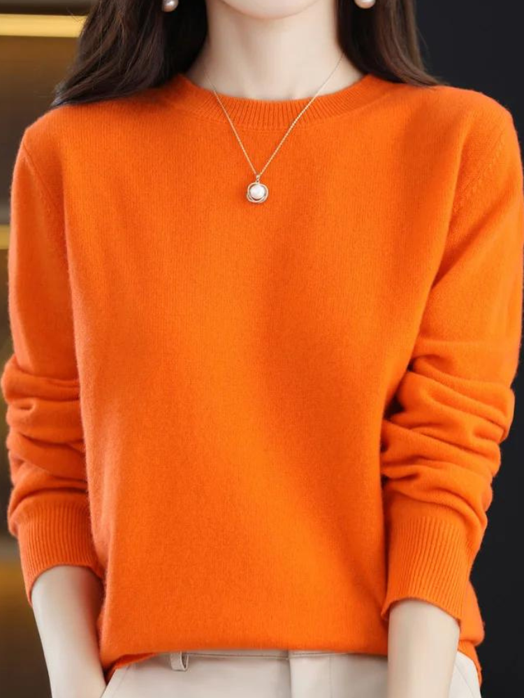 Sanne | Eleganter Pullover aus Merinowolle, weich und atmungsaktiv, leichter Strickpullover