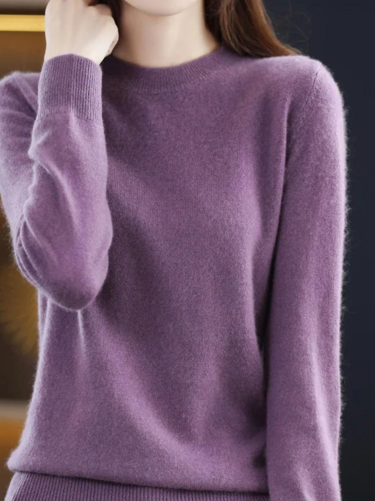 Sanne | Eleganter Pullover aus Merinowolle, weich und atmungsaktiv, leichter Strickpullover