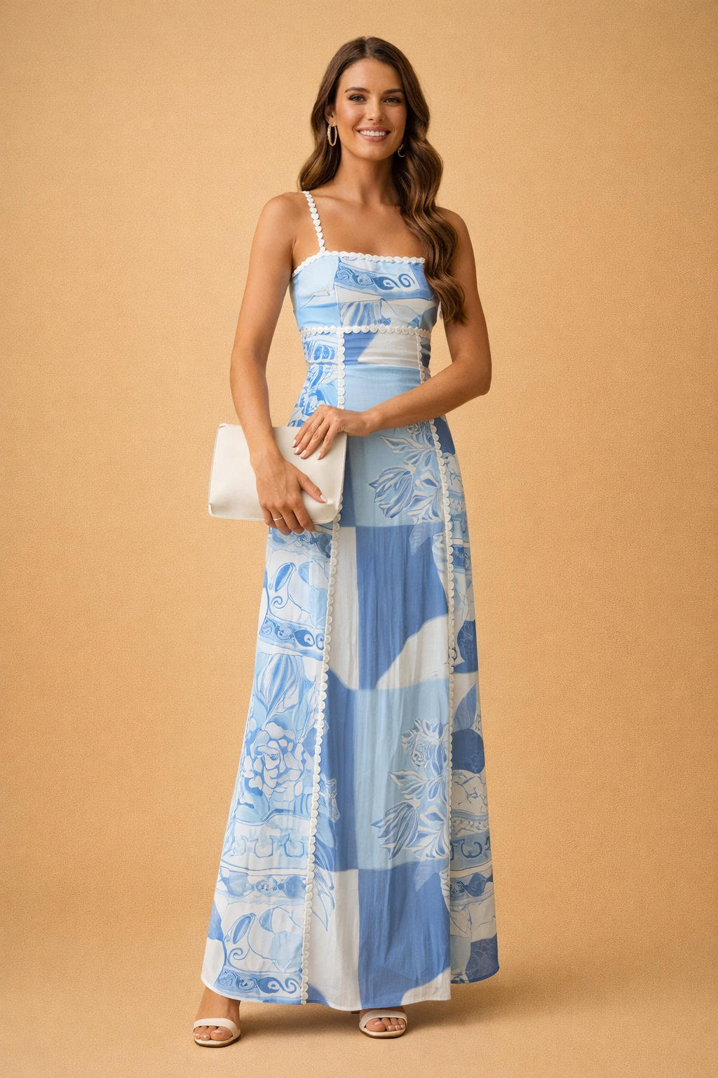 Zafura | Maxi Jurk met Strik op de Rug voor Dames – Casual Zomer Lange Jurk