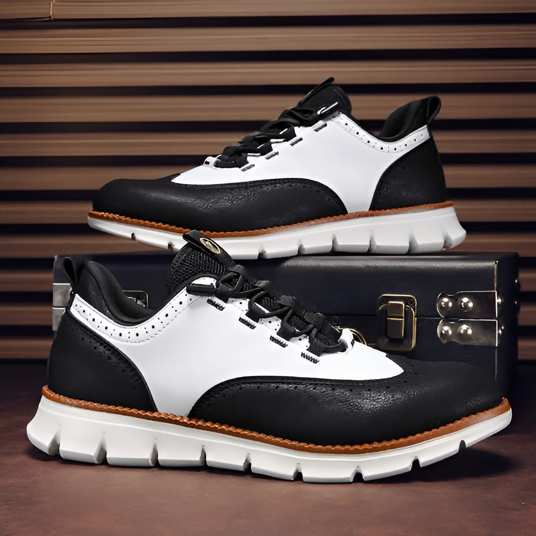 Apex | Heren schoenen van echt leer met veters, elegante zakelijke en smart casual schoenen