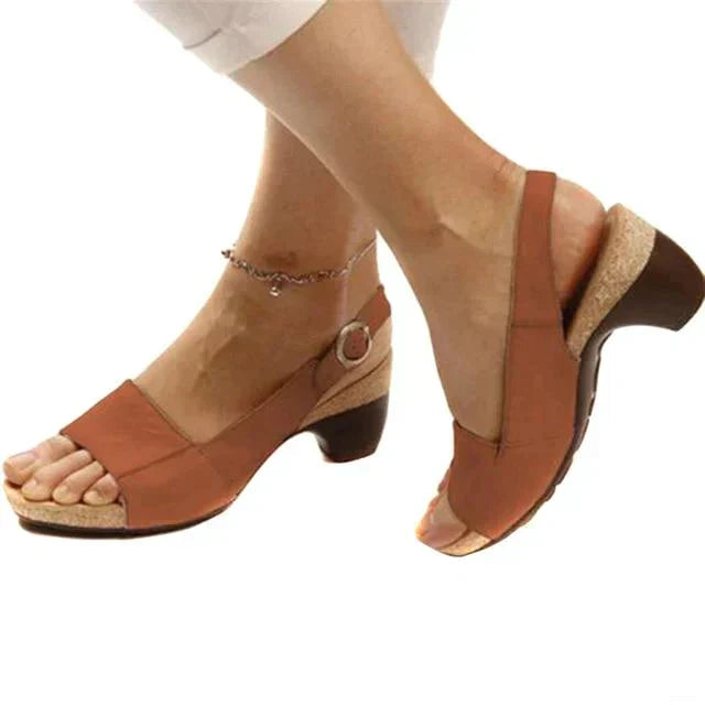 Gannelle | Comfortabele slingback sandalen met hak voor dames – casual en elegante schoenen voor dagelijks gebruik