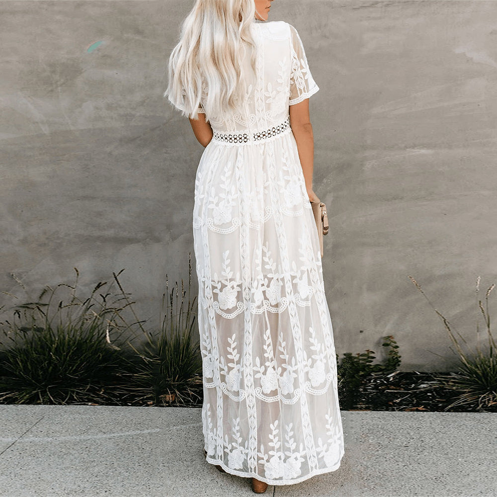 Alyn | Dames elegante maxi-jurk – luchtige en ademende lange jurk